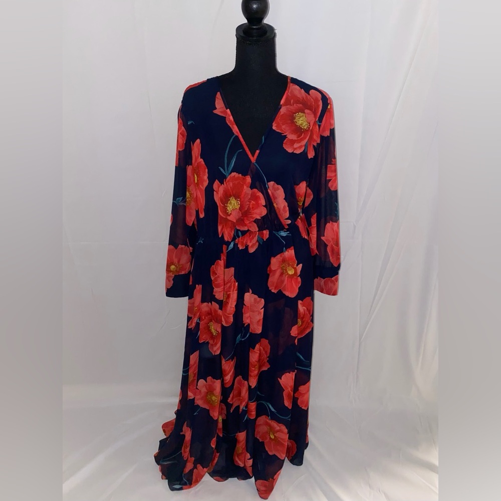 Beautiful Kate and Lily Floral Maxi Dress Sz 14W